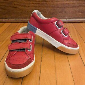 Mini Boden leather strap shoes